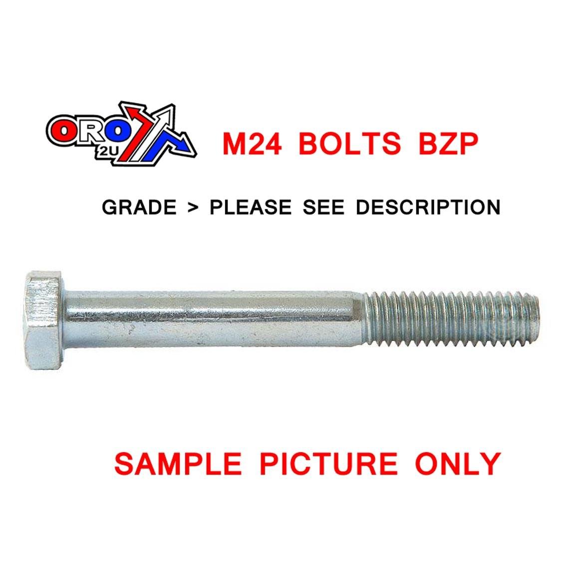 M24X160 BOLT HEX BZP EACH
