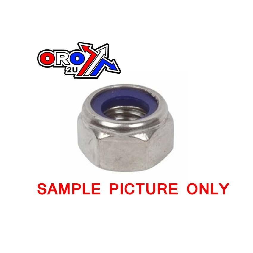 M12 NYLON LOCK NUT BZP, REGULAR 14x19