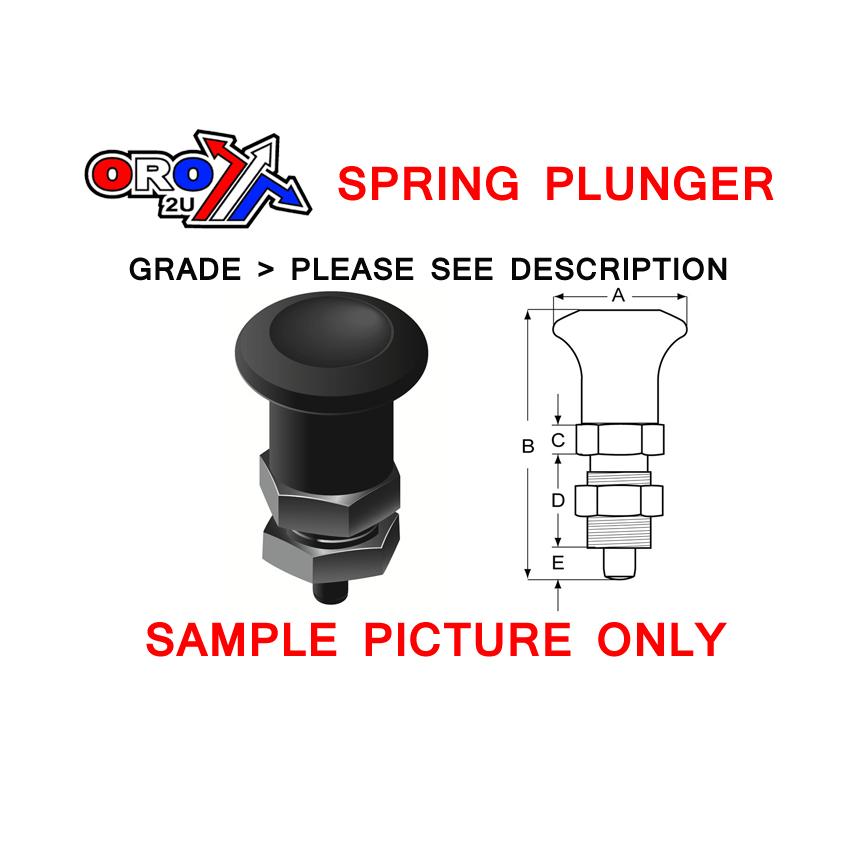 8mm SPRING IND PLUNGER M16x1.5, INDEX PLUNGLER S 8mm 90*, 11834X 71108/R