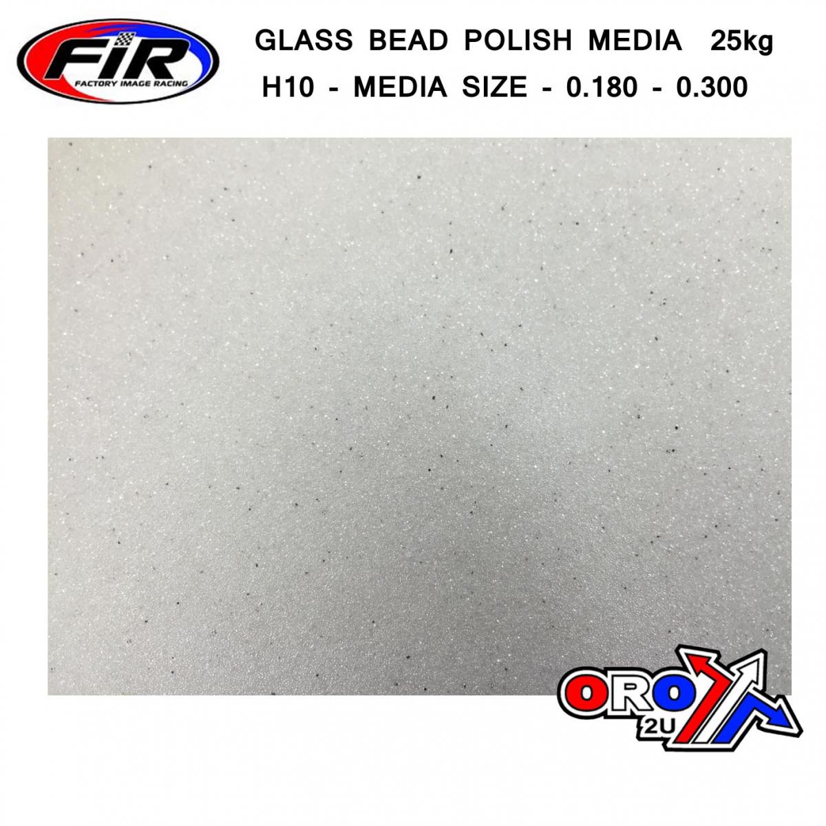 GLASS BEAD POLISH MEDIA25kg, H10 - MEDIA SIZE-0.180 - 0.300