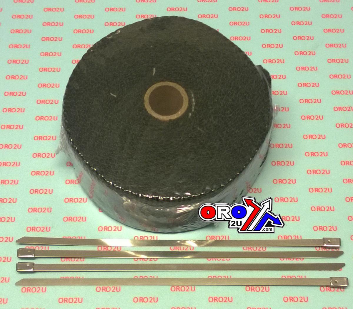 50mm EXHAUST WRAP 10M, Manifold Downpipe High temperature Tape, BTE100N