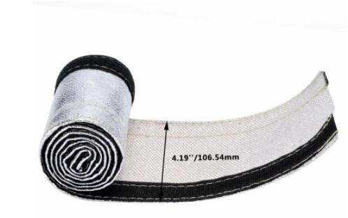 EXHAUST WRAP METALLIC HEAT SHIELD MANIFOLD DOWNPIPE HIGH TEMPERATURE TAPE