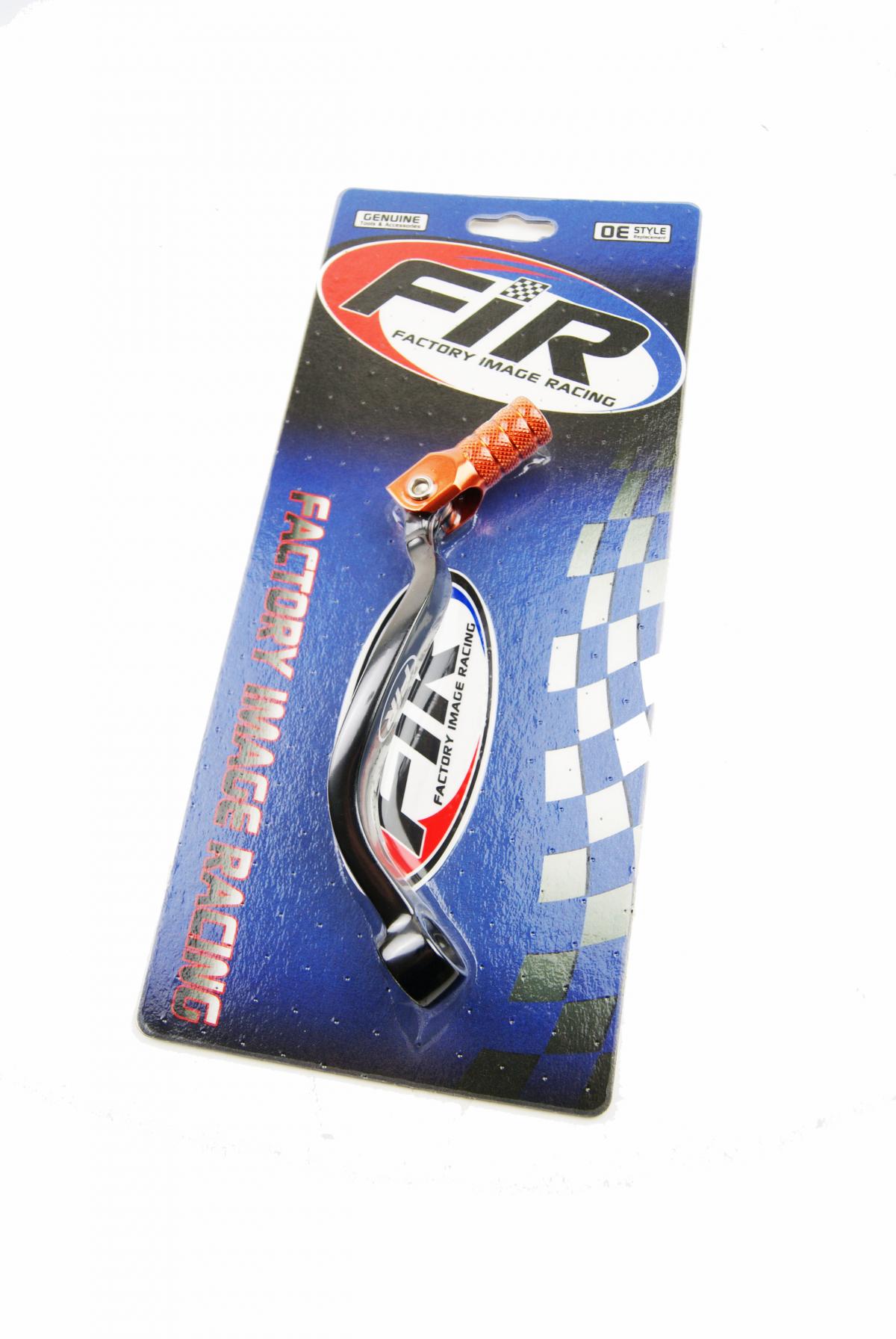 GEAR LEVER KTM BLK/ORANGE, ALUMINIUM FORGED 59034031000, FIR BRAND, BLACK & ORANGE