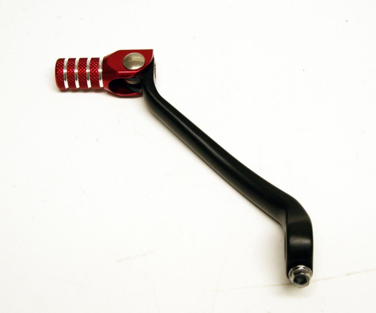 GEAR LEVER ALUM BLACK / RED, KX450F 06-15 R-LEVC00KXF08