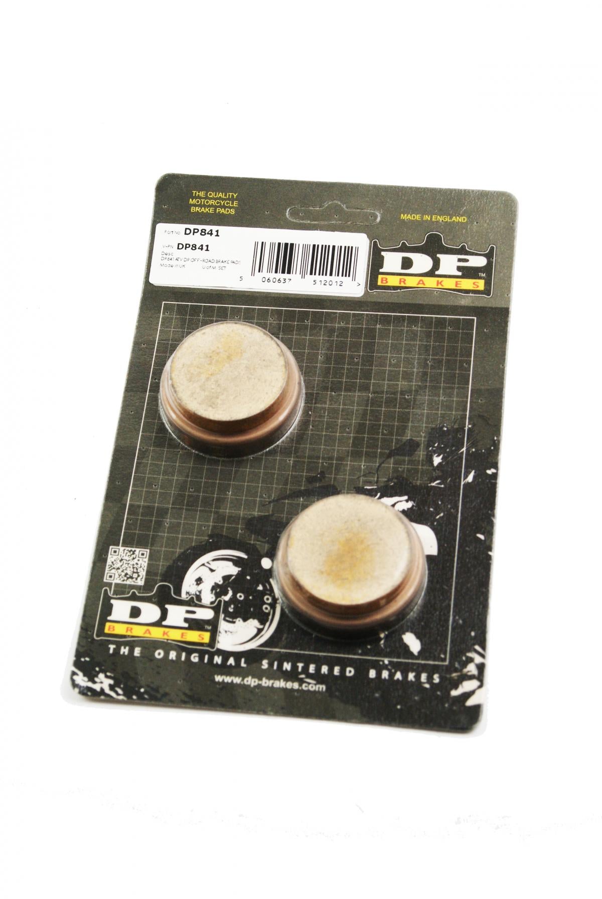 BRAKE PADS SINTERED DP BRAKES, DP841 Premium Sintered YFM ATV, 39-021