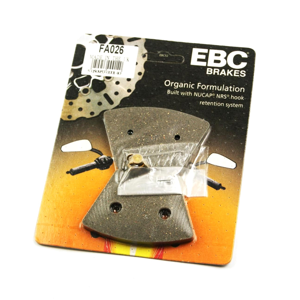 BRAKE PADS DISC SEMI-METAL, EBC FA026 HARLEY DAVIDSON