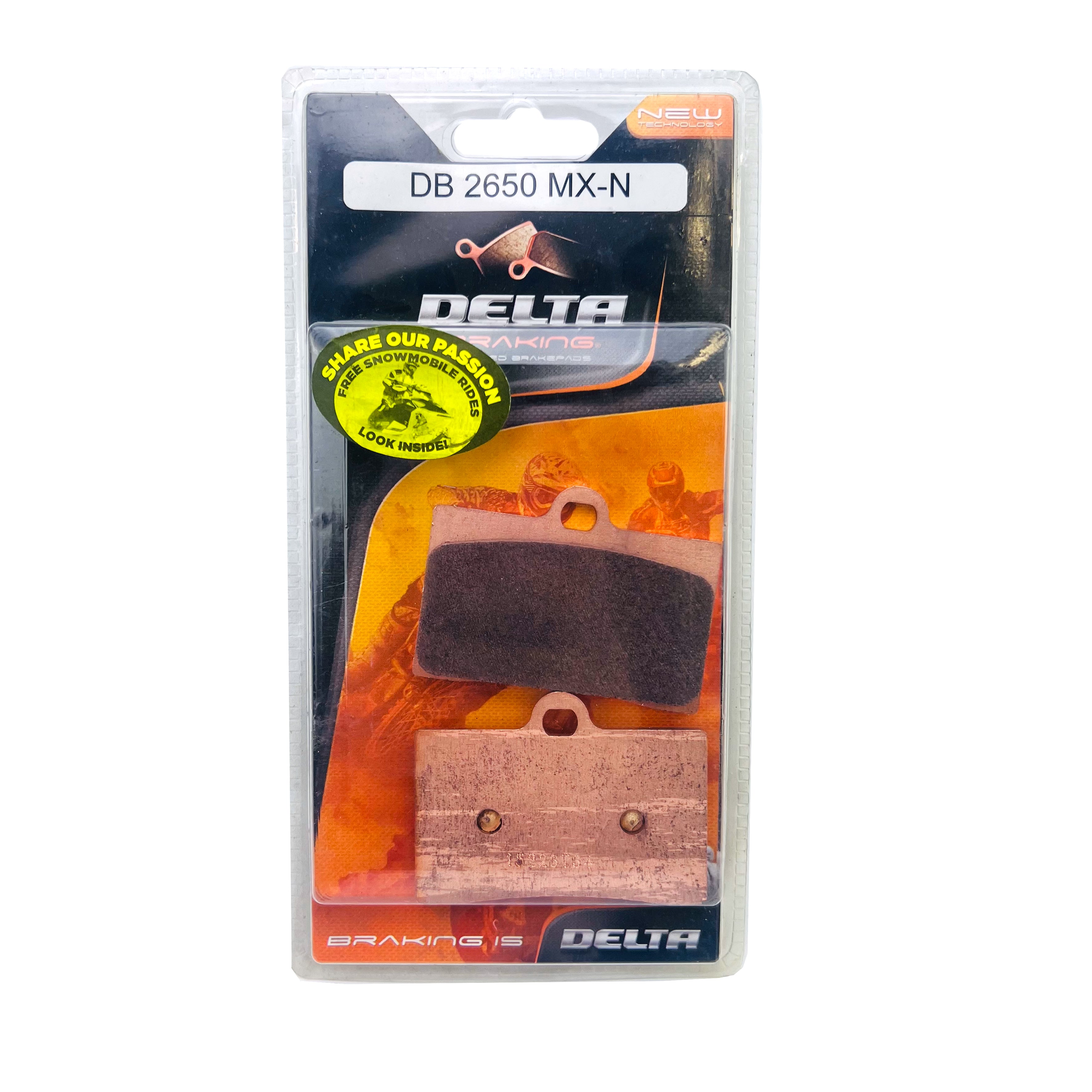 BRAKE PADS DELTA ORN(MXN) SINTERED METAL OFF ROAD PADS DB2650 (FA95 VD945)