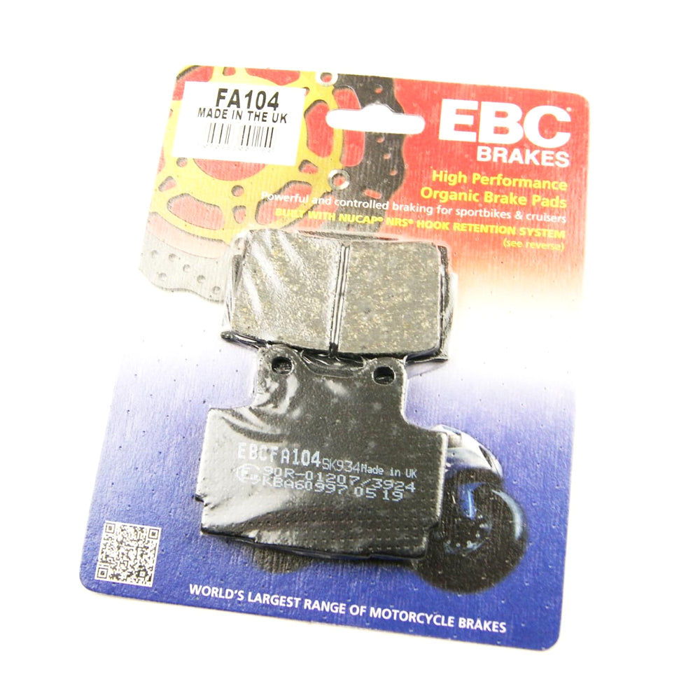 BRAKE PADS DISC EBC Organic, EBC FA104