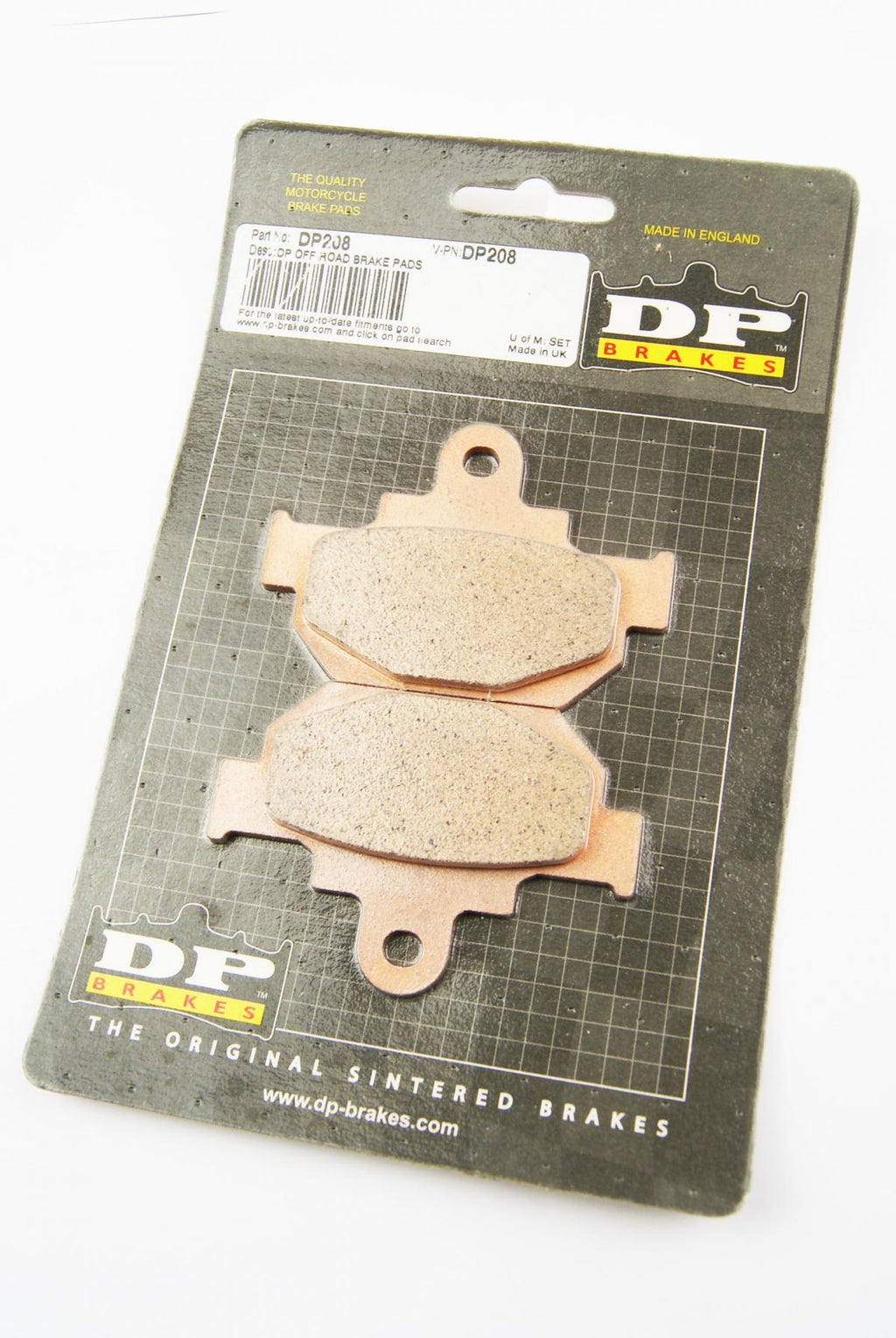 BRAKE PADS SINTERED DP BRAKES, BP208Premium 41-208.H.DP, 39-106
