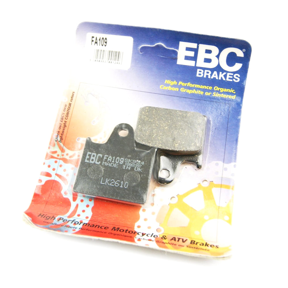 BRAKE PADS DISC STD Organic, EBC FA109 BLACK