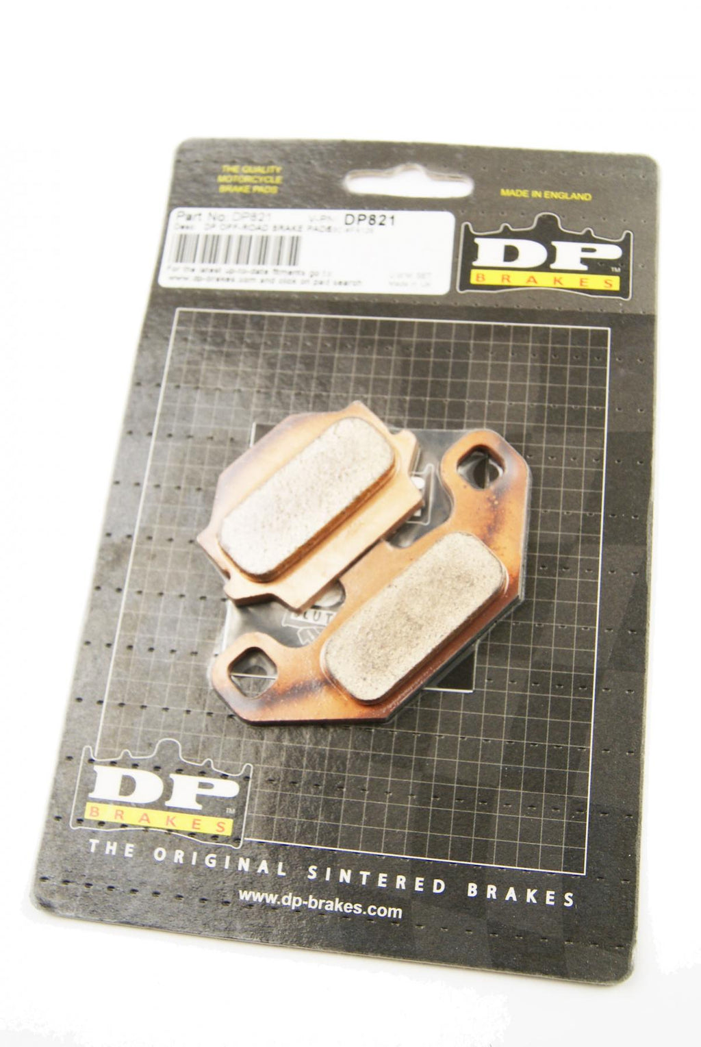BRAKE PADS SINTERED DP BRAKES, DP821 Premium 41-821.H.DP, 39-128