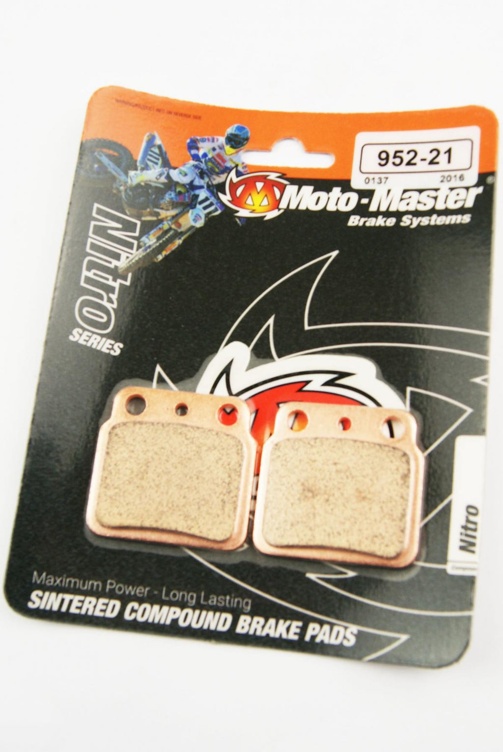 BRAKE PADS SINTERED NITRO, MOTO-MASTER 095221, 39-137