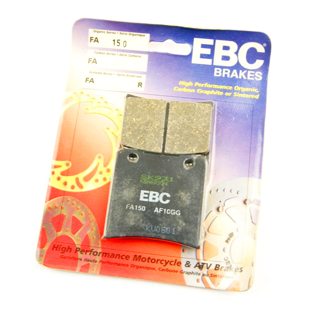 BRAKE PADS STD KEVLAR ORGANIC, EBC FA150SEMI-METAL BLACK