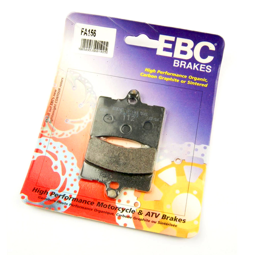 BRAKE PADS STD KEVLAR ORGANIC, EBC FA156 SEMI-METAL BLACK