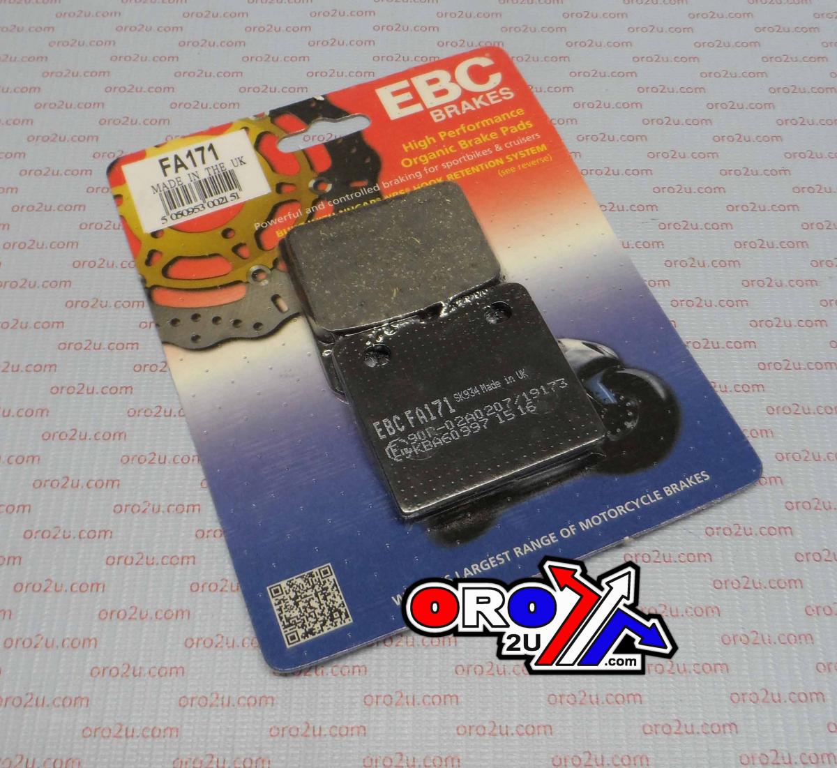 BRAKE PADS DISC FRONT EBC FA171