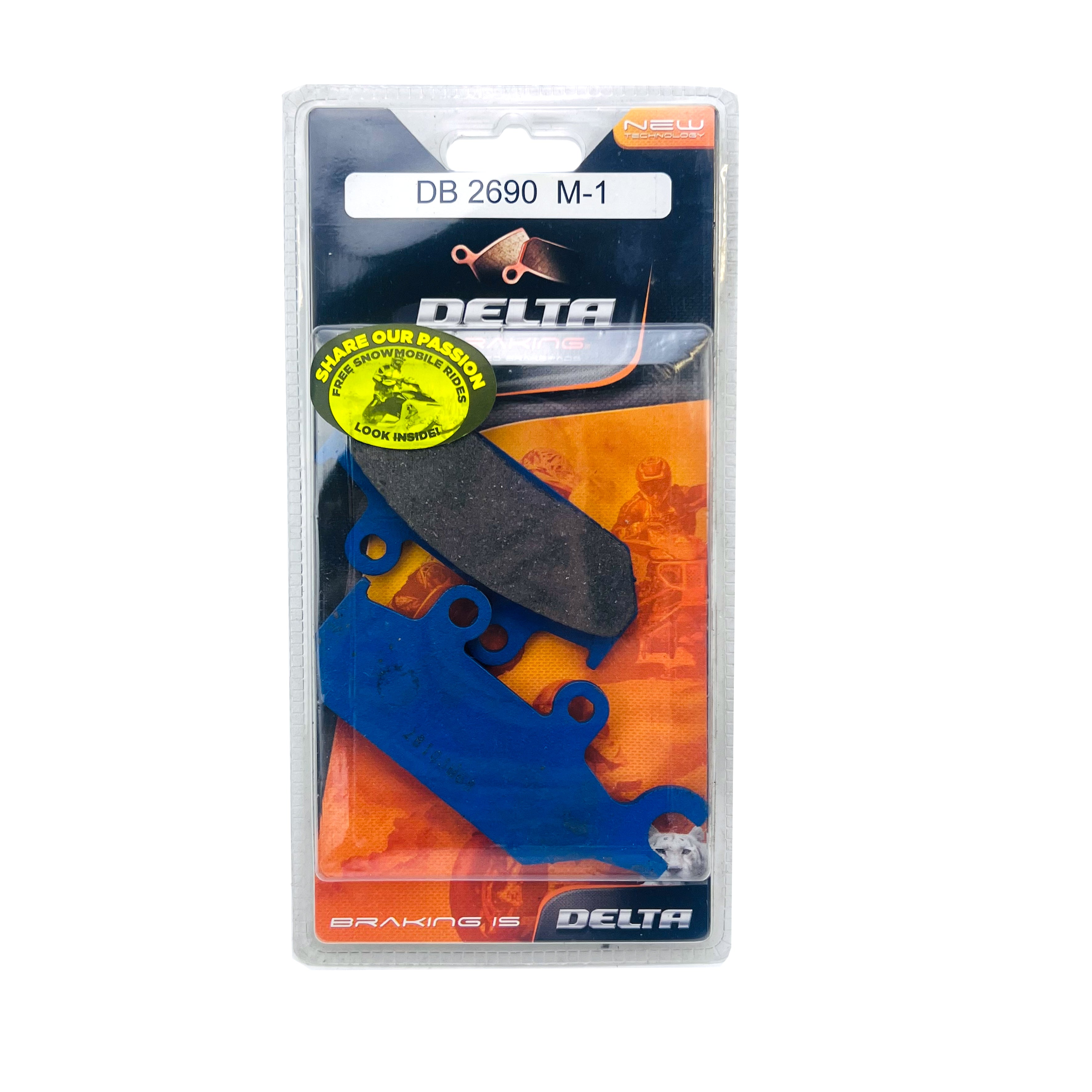 BRAKE PADS DELTA M1 ORGANIC PADS DB2690 FA172 VD252