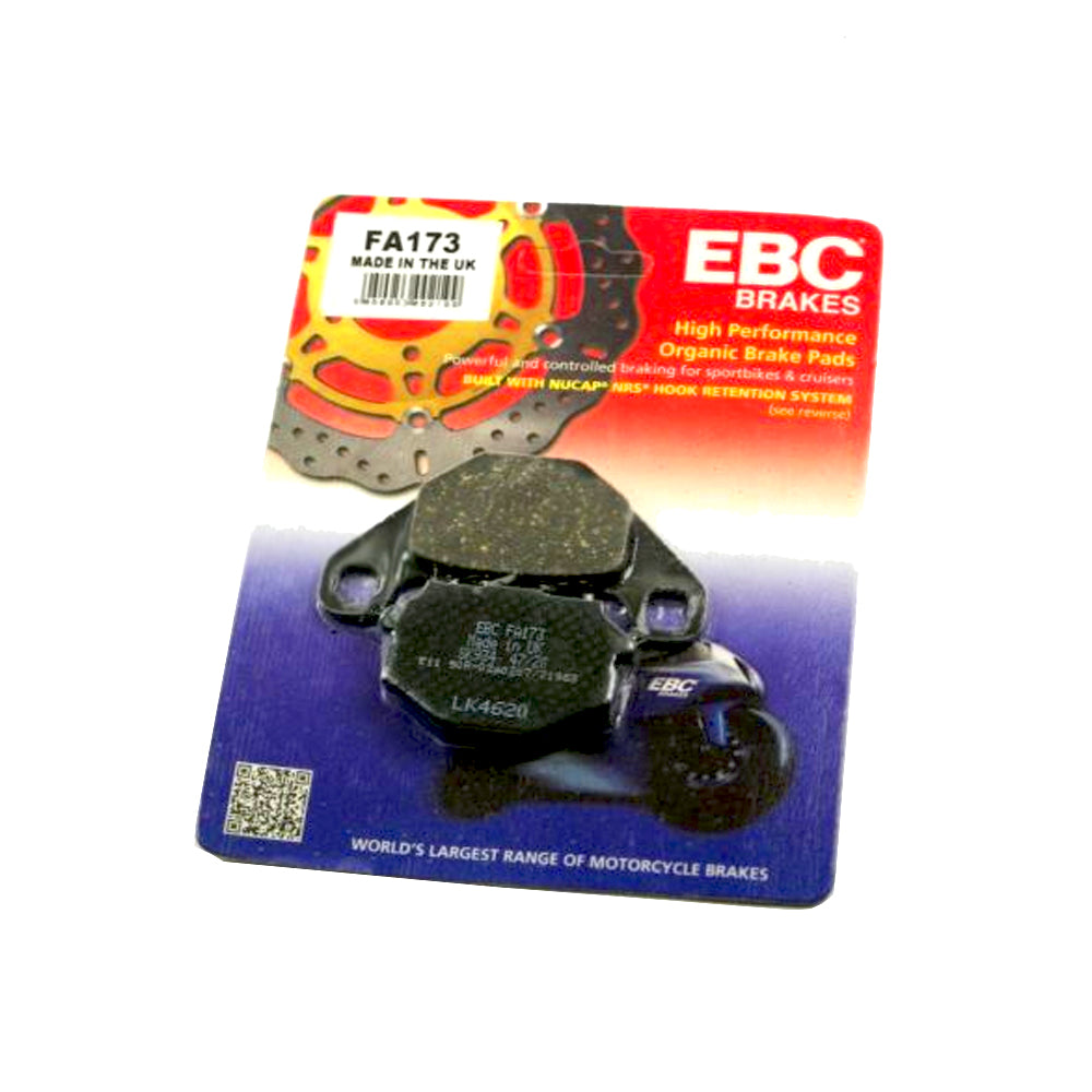BRAKE PADS STD KEVLAR ORGANIC, EBC FA173 SEMI-METAL BLACK