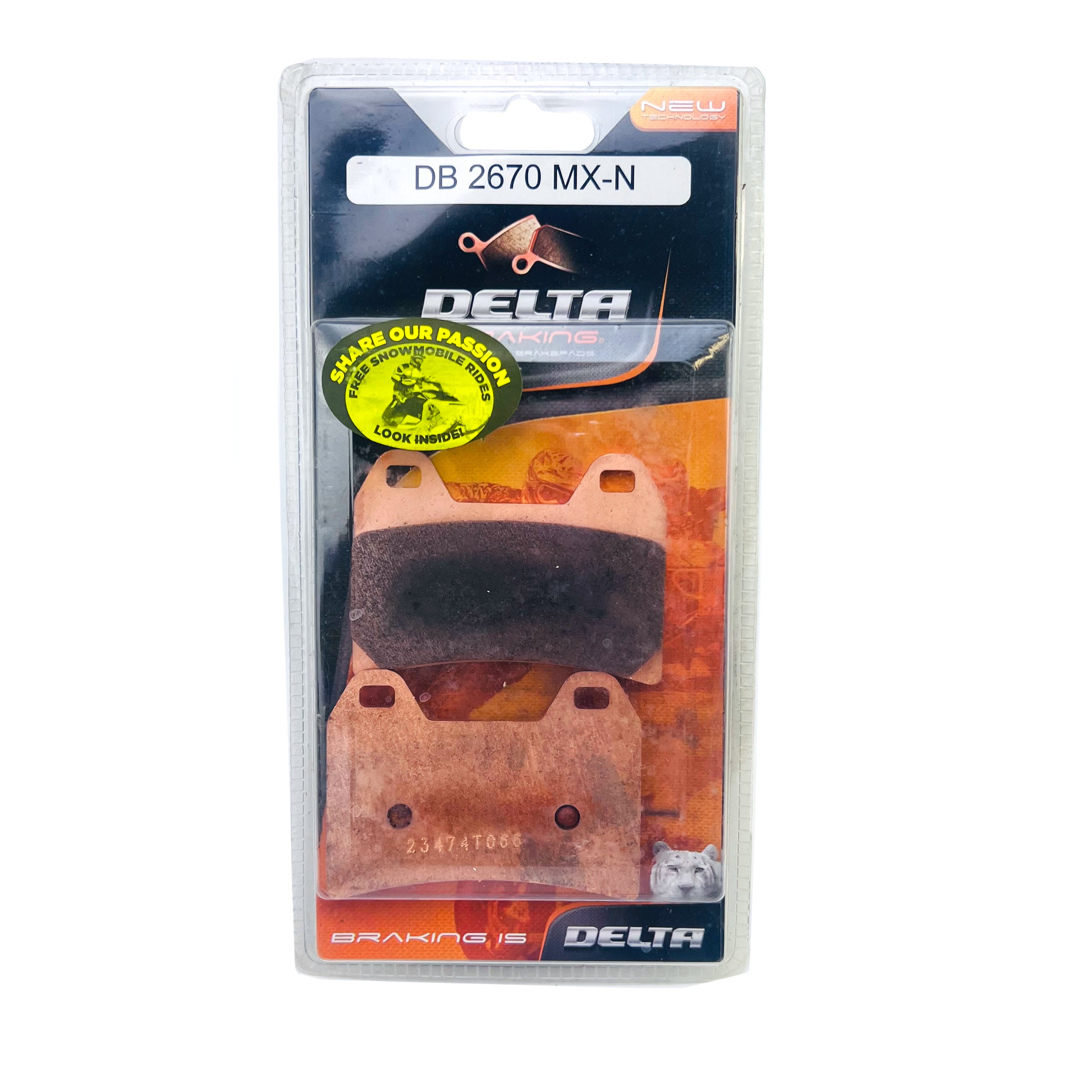 BRAKE PADS DELTA ORN(MXN) SINTERED METAL OFF ROAD PADS DB2670 (FA244 FA262)