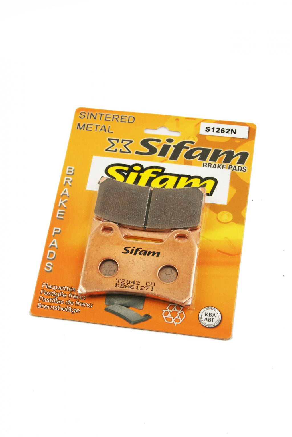 BRAKE PADS SINTERED METAL, SIFAM S1262N (FA244)
