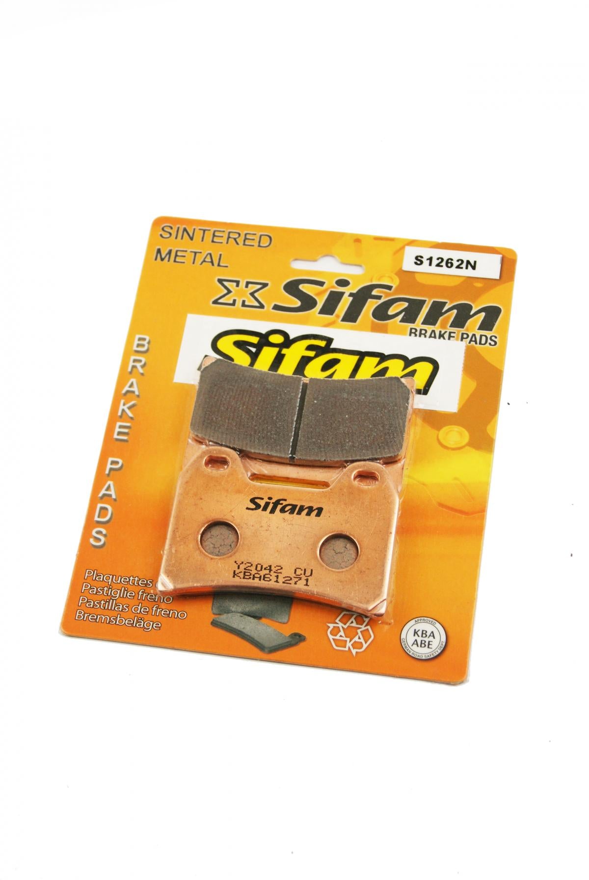 BRAKE PADS SINTERED METAL, SIFAM S1262N (FA244)