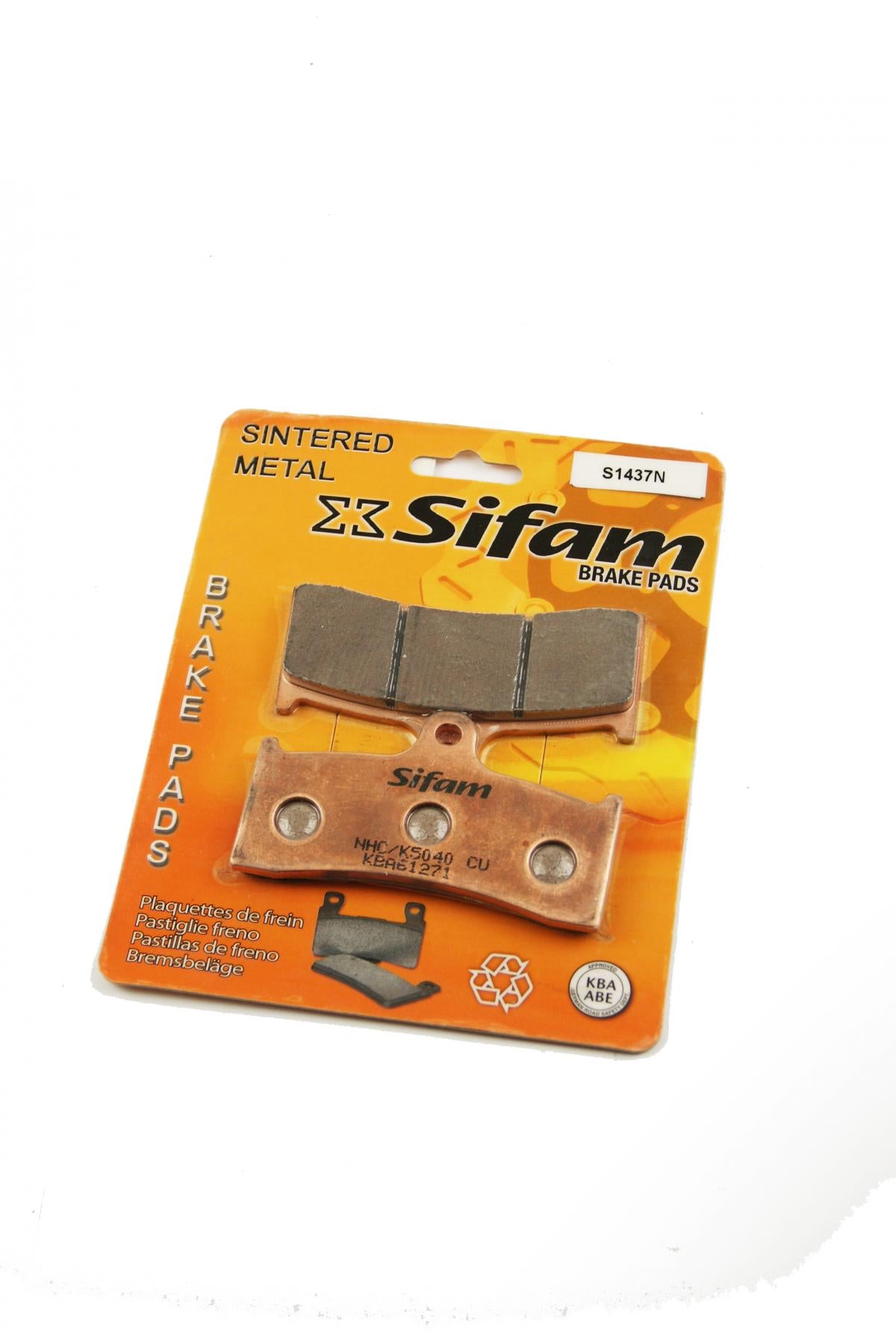 BRAKE PADS SINTERED METAL, SIFAM S1437N (FA249, FA424)