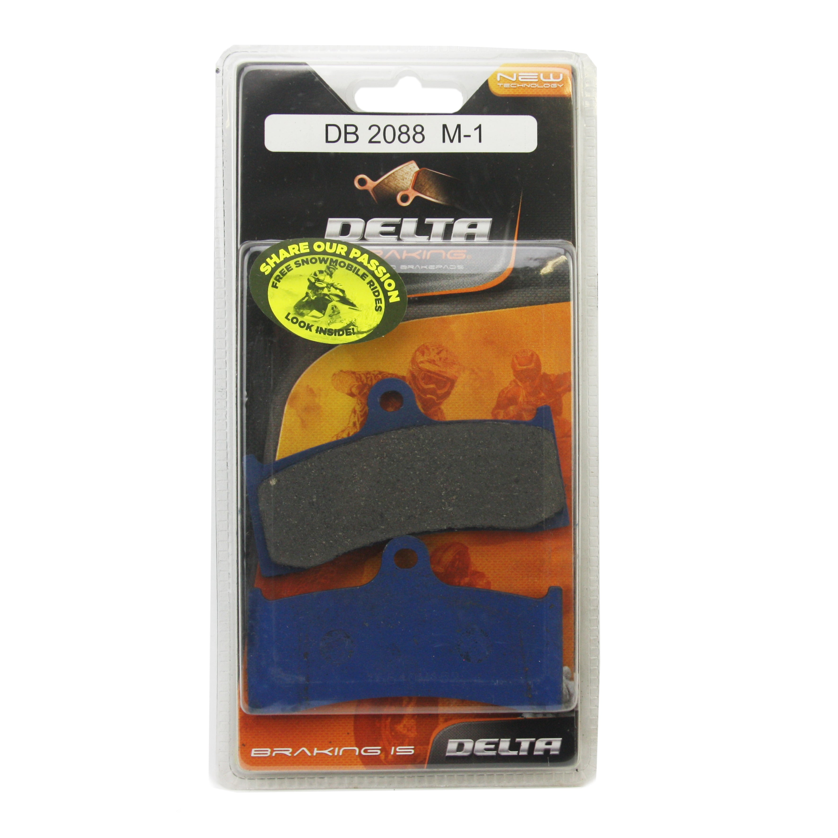 BRAKE PADS DELTA M1 ORGANIC PADS DB2088 (FA249 FA424 VD437)