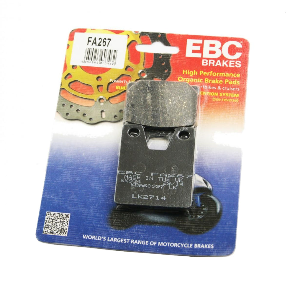BRAKE PADS Kevlar Organic, EBC FA267 BLACK
