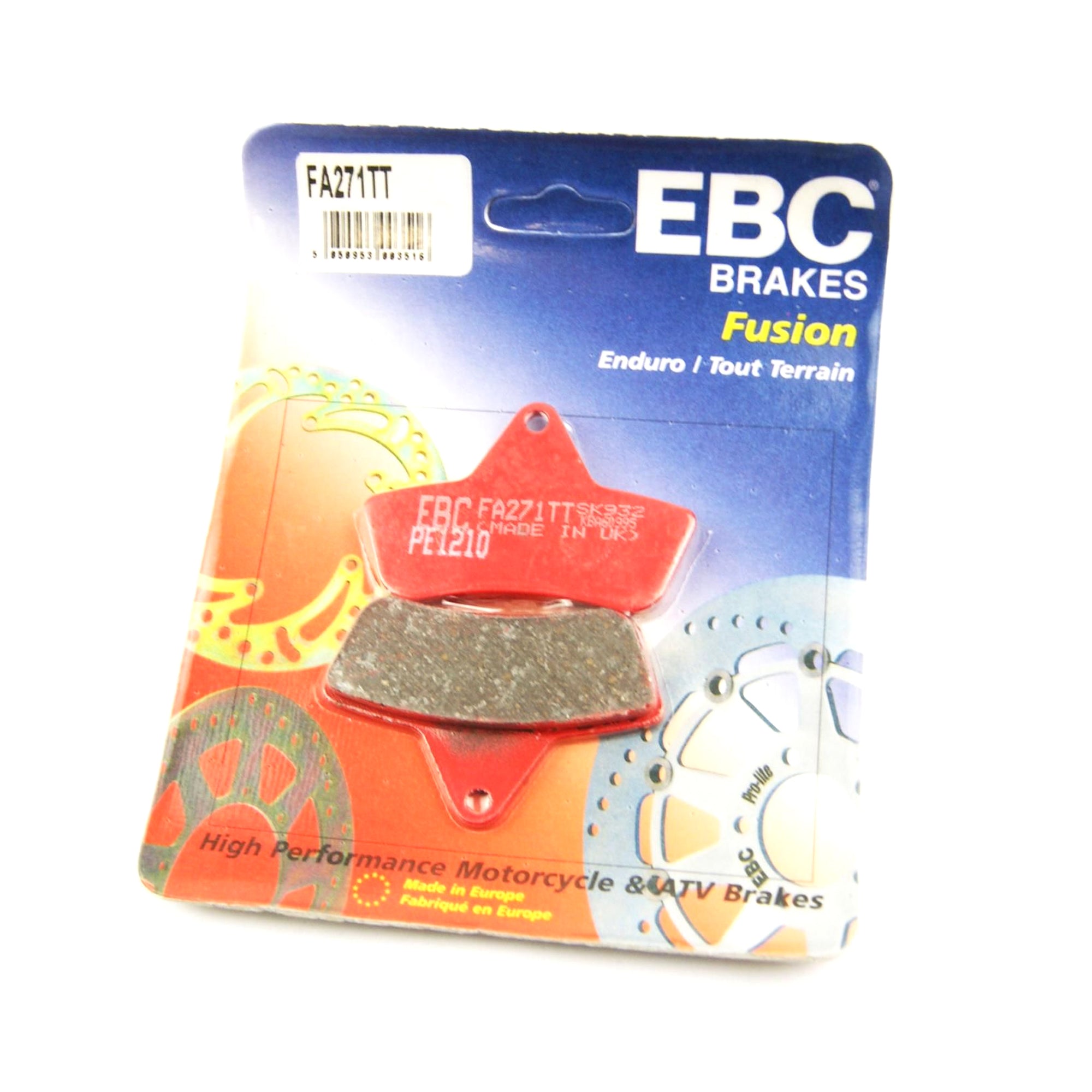 BRAKE PADS SEMI-METAL TT, FA271TT EBC