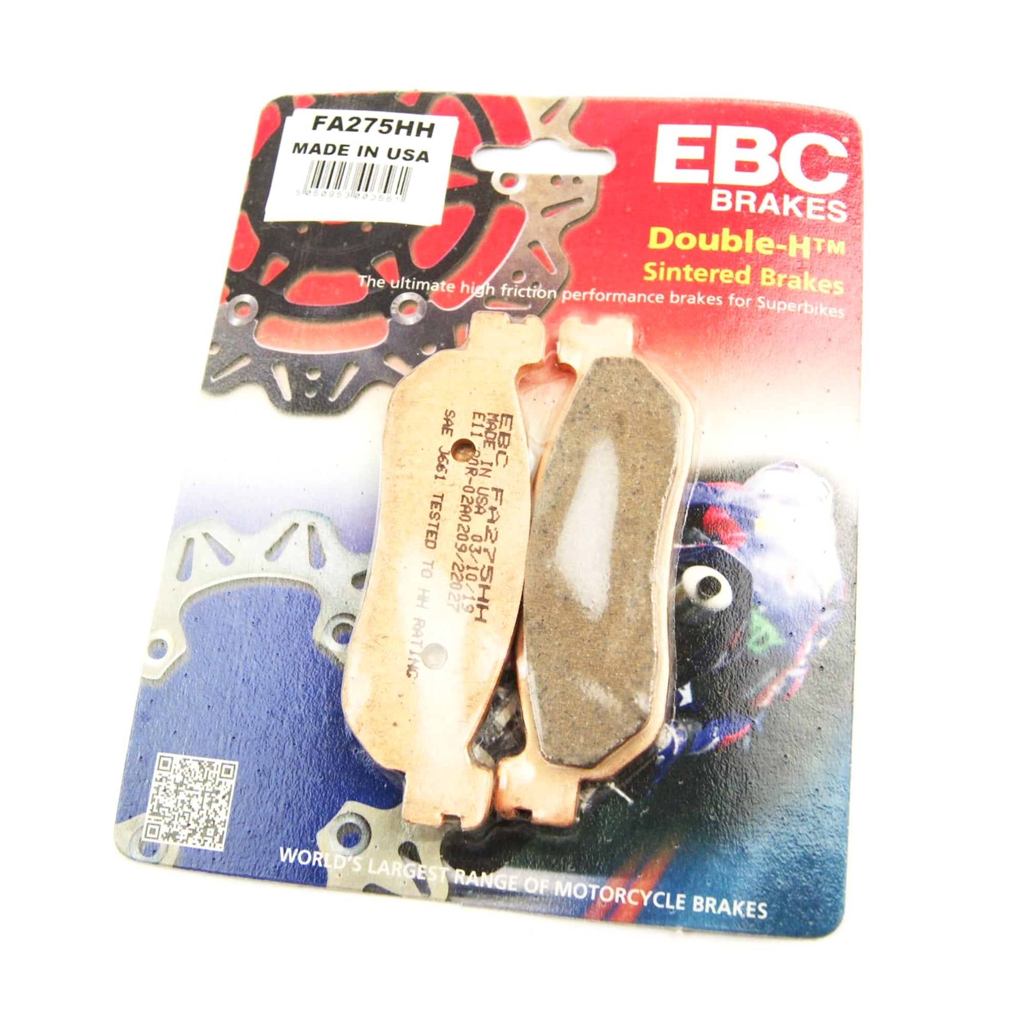 BRAKE PADS SINTERED METAL, EBC FA275HH