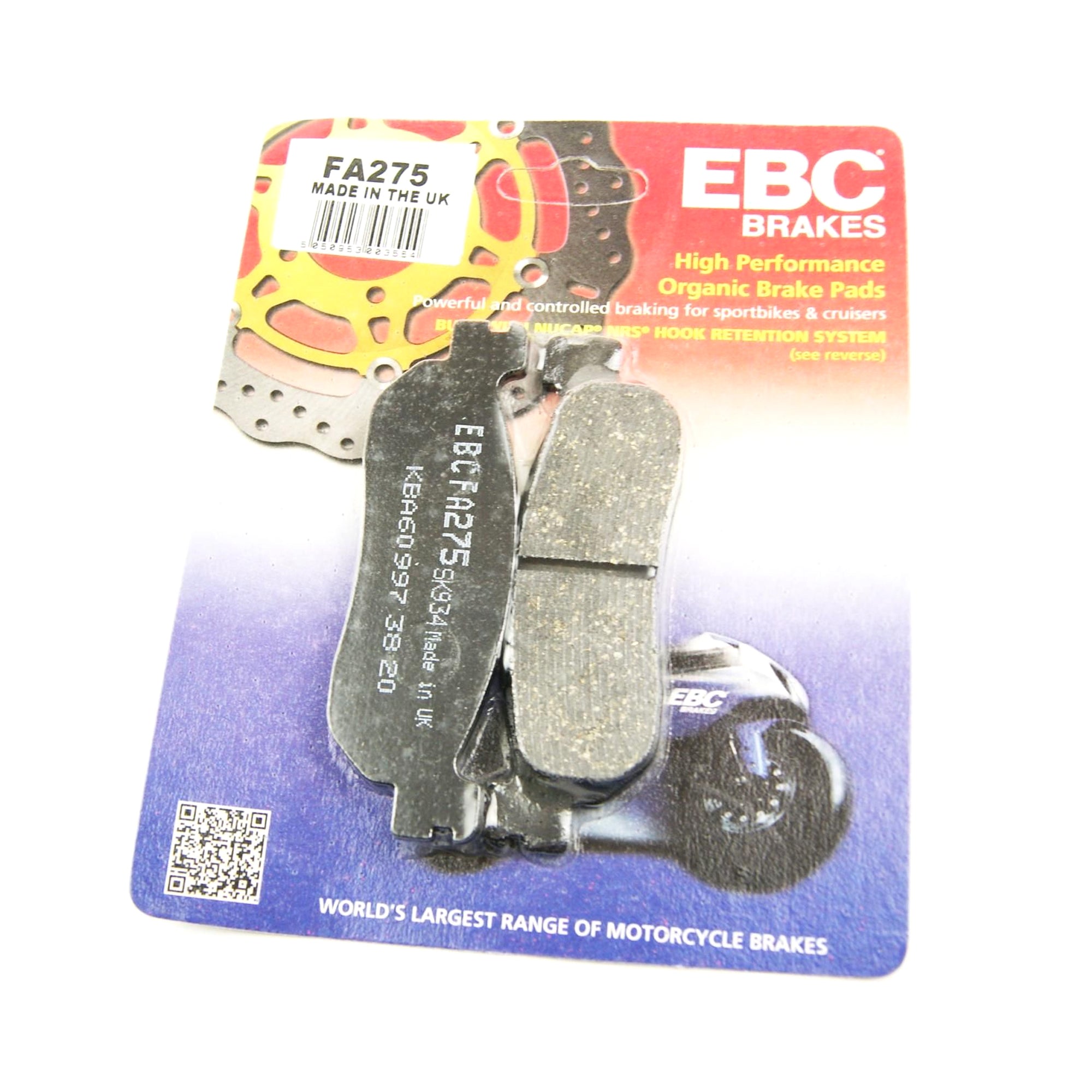 BRAKE PADS BLACK TOURING, EBC FA275