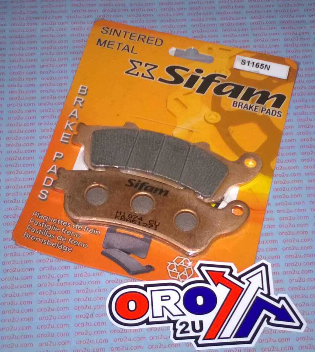 BRAKE PADS SINTERED METAL, SIFAM S1165N (FA281, VD165)