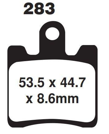 BRAKE PADS SINTERED METAL, SIFAM S1353N (FA283HH)