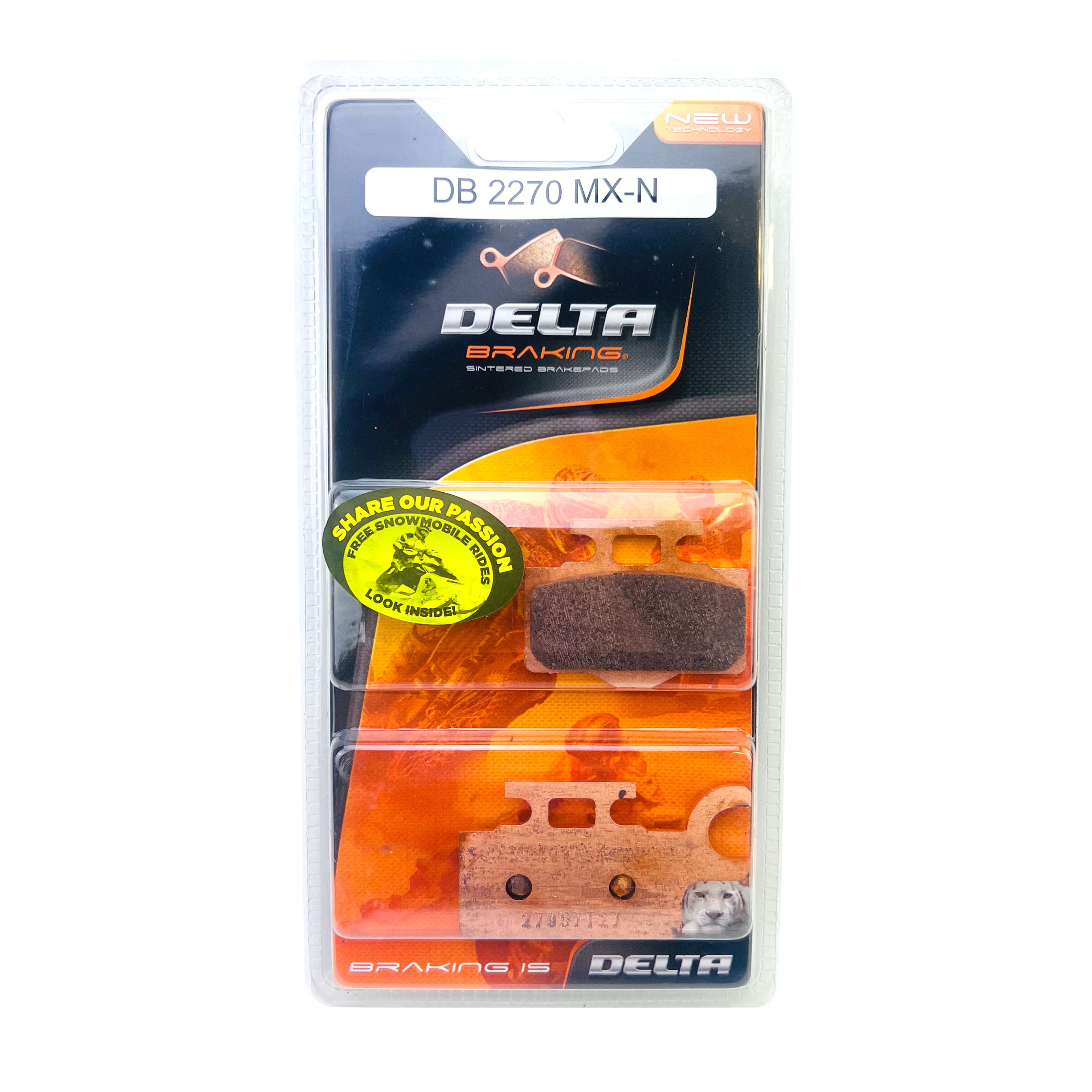 BRAKE PADS DELTA ORN(MXN) SINTERED METAL OFF ROAD PADS DB2270 (FA302 FA440)