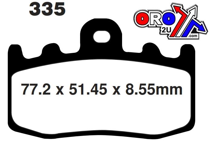 BRAKE PADS SINTERED METAL, SIFAM S9000N (FA335HH)