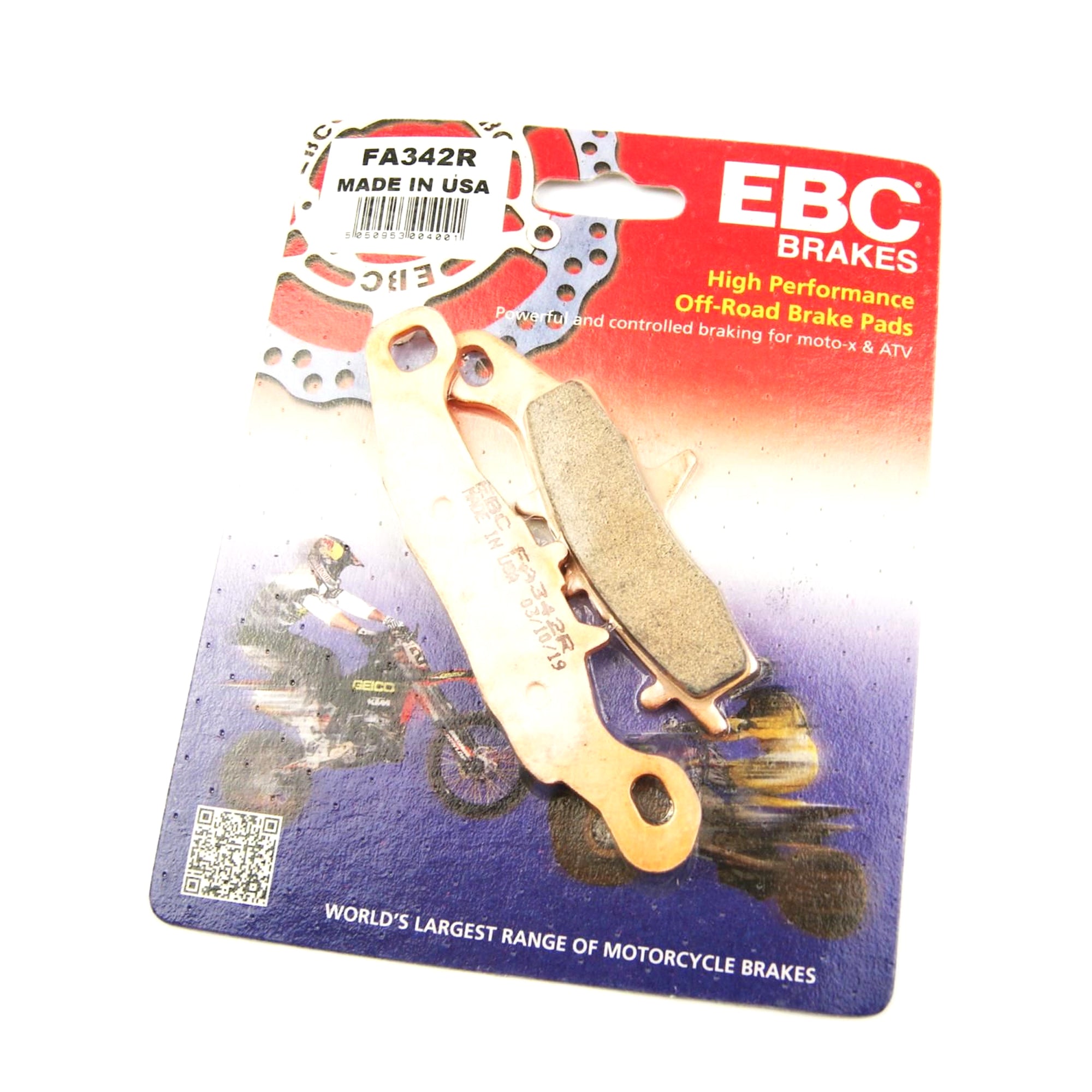 BRAKE PADS SINTERED EBC FA342R 39-342