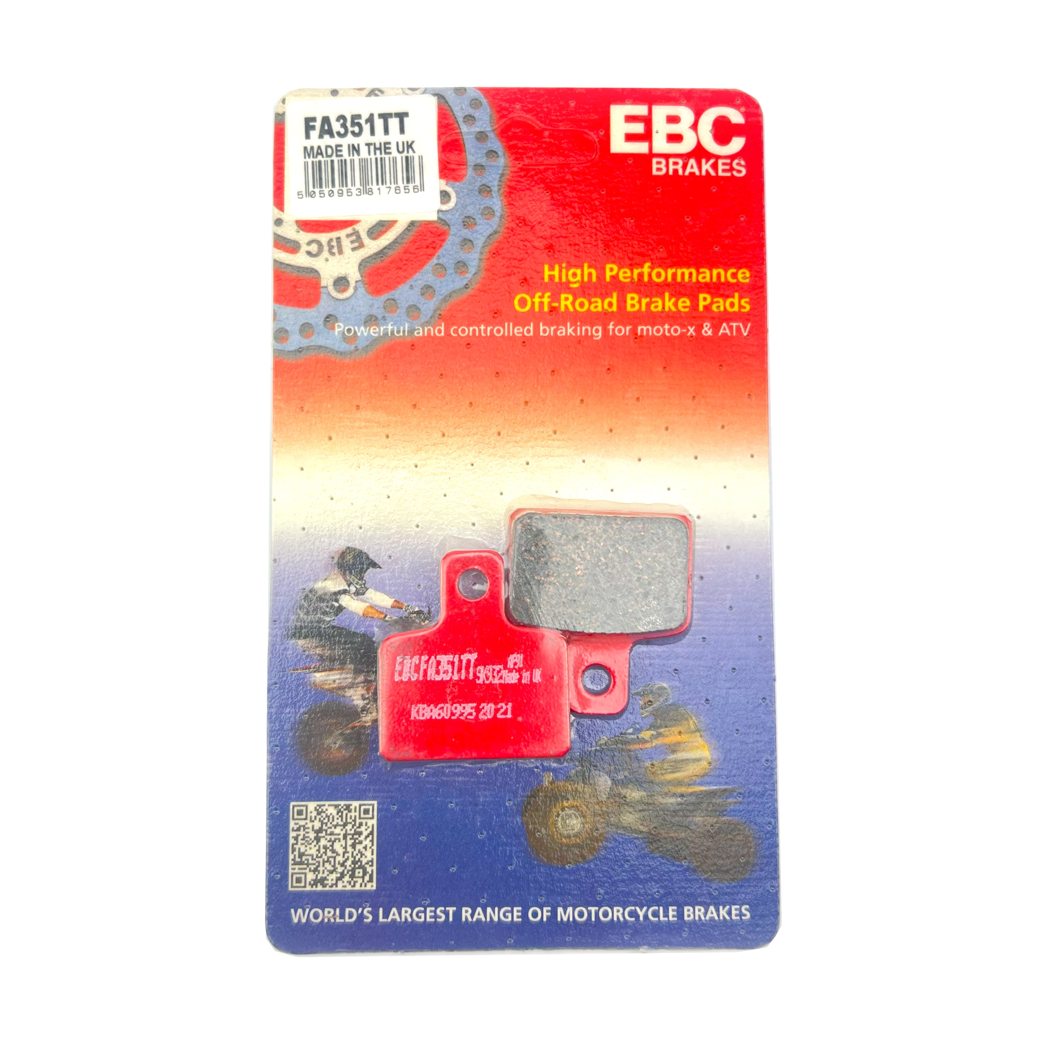 BRAKE PADS STD FA351 EBC, FA351TT, 39-351