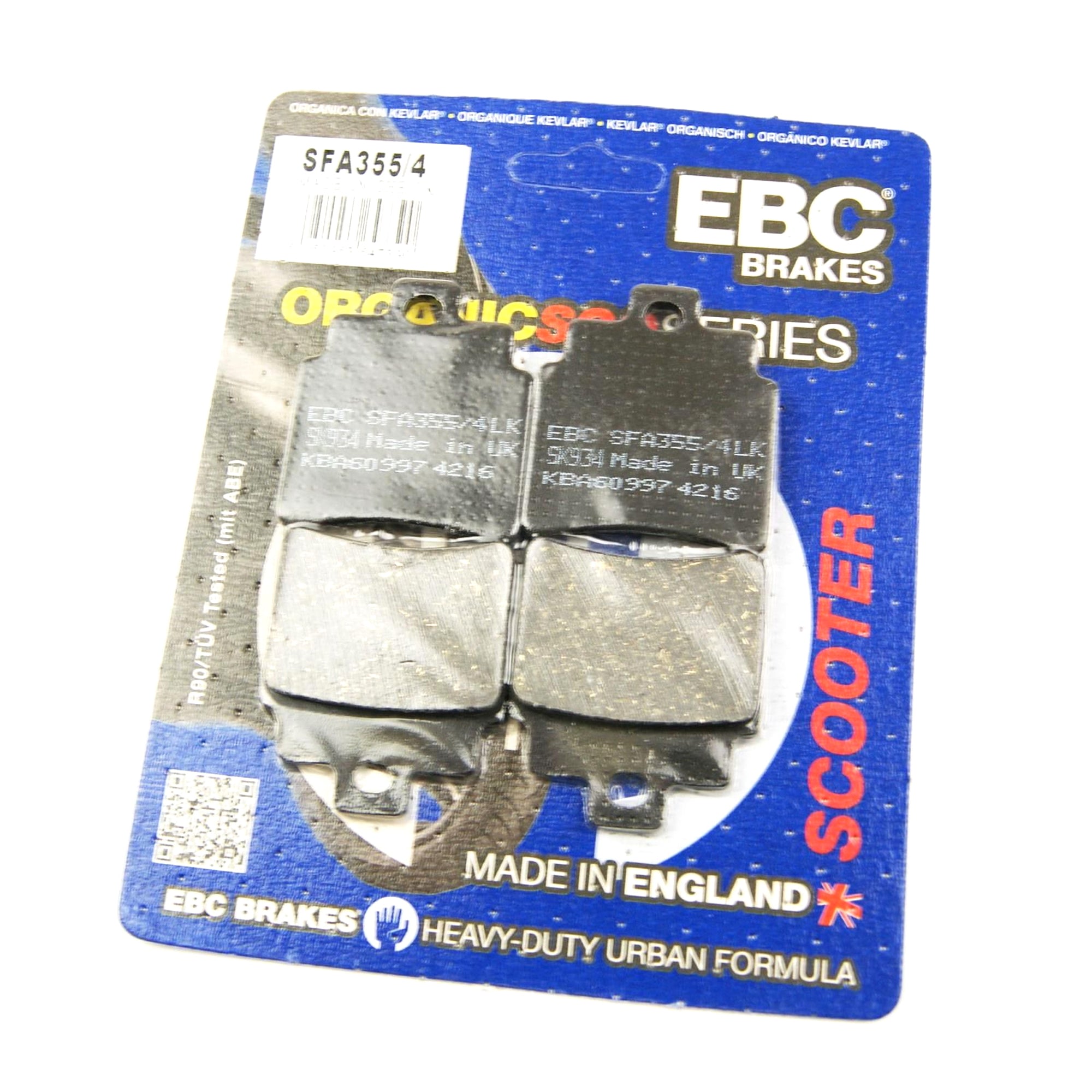 BRAKE PADS SET 4 FA355/4 EBC, EBC REAR BRAKE PADS