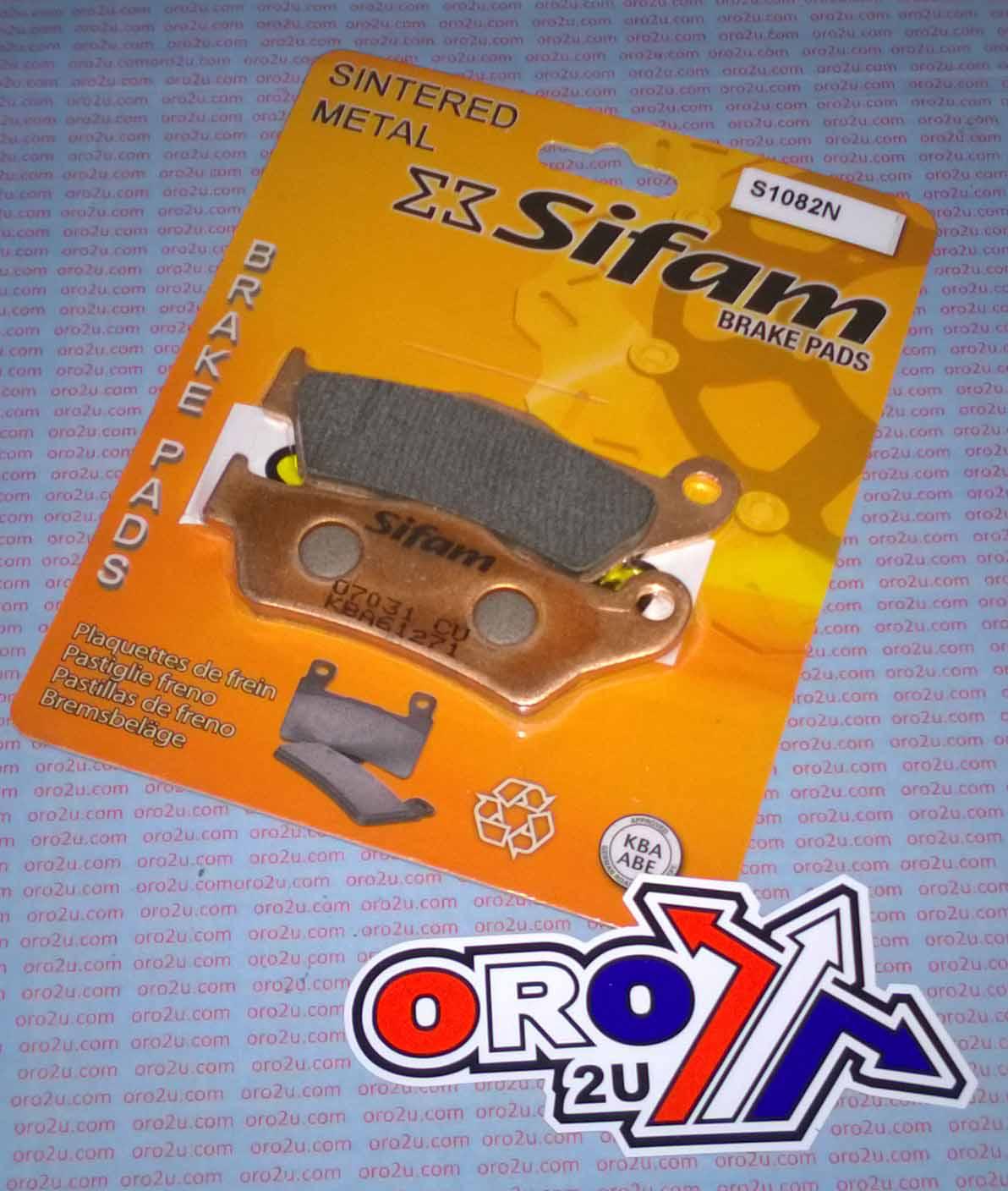 BRAKE PADS SINTERED METAL, SIFAM S1082N (FA363)