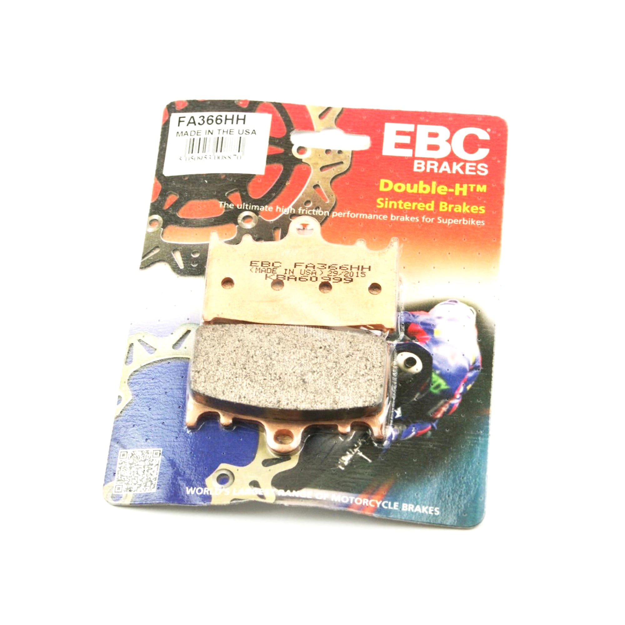 BRAKE PADS DISC SUZ SINTERED, EBC FA366HH