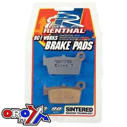 BRAKE PADS SINTERED RC-1, RENTHAL BP-104, BP104 WORKS, 39-367, 41-940.H.REN