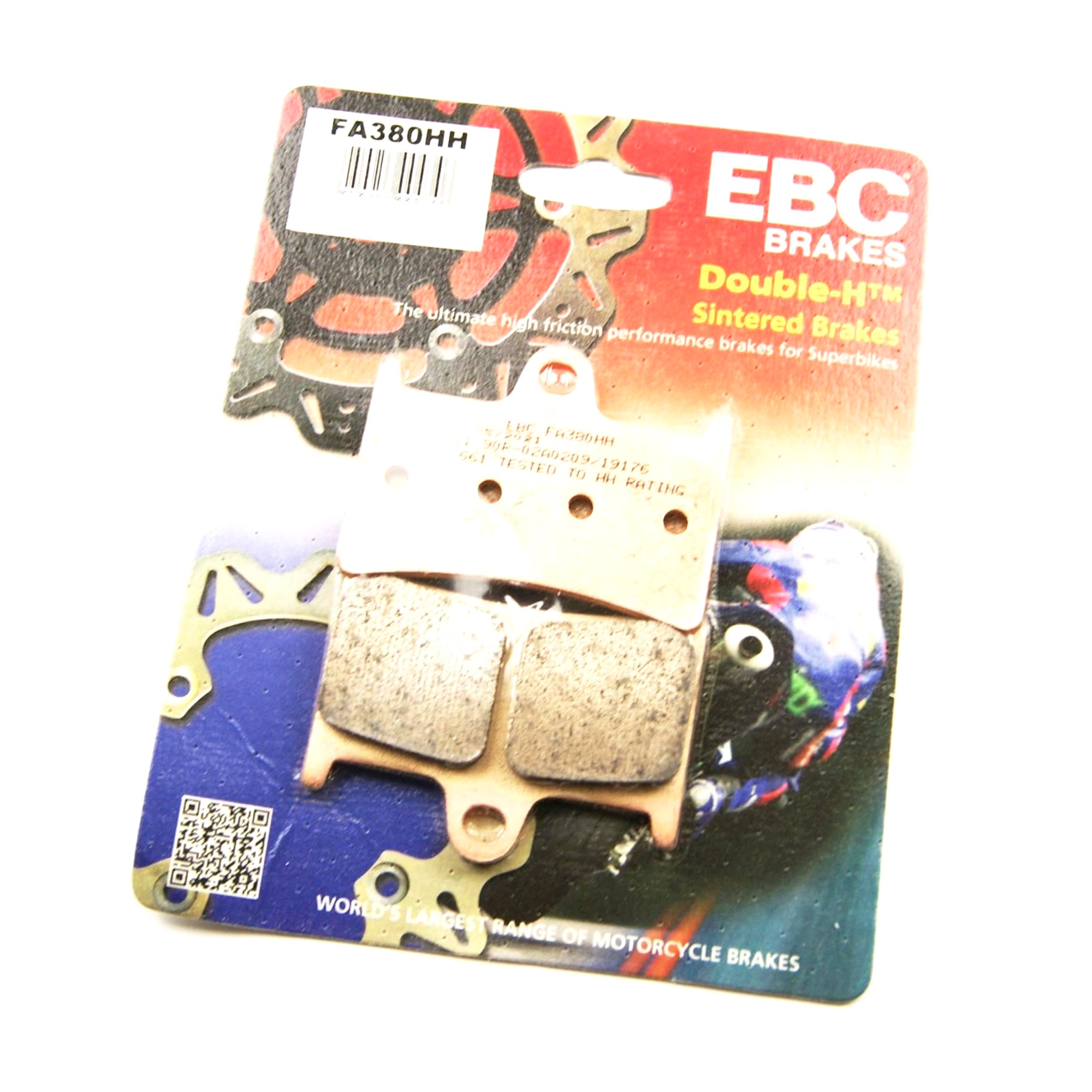 BRAKE PADS SINTERED METAL GOLD, FA380HH EBC