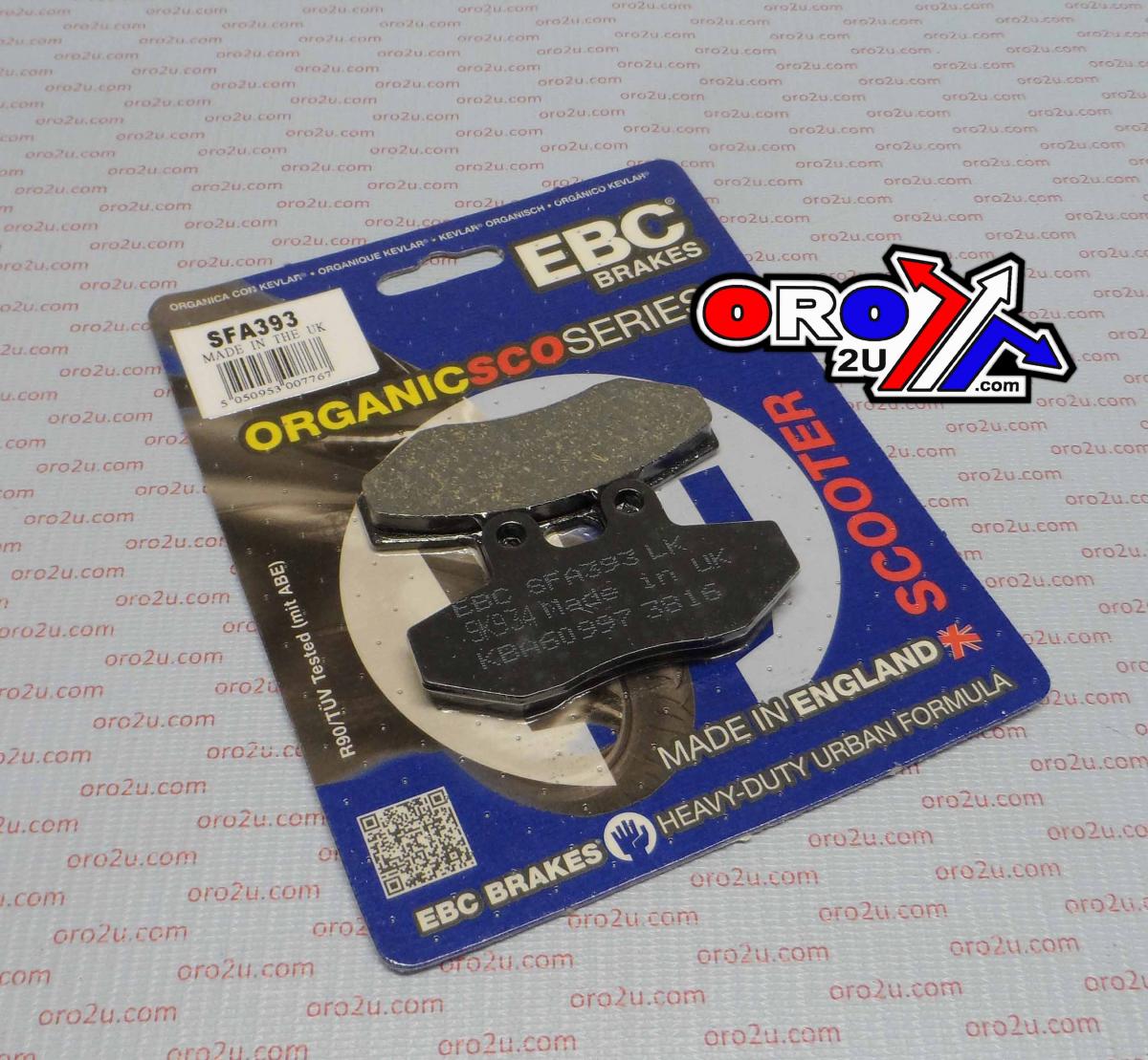BRAKE PADS STD SCOOTER ORGANIC, EBC SFA393