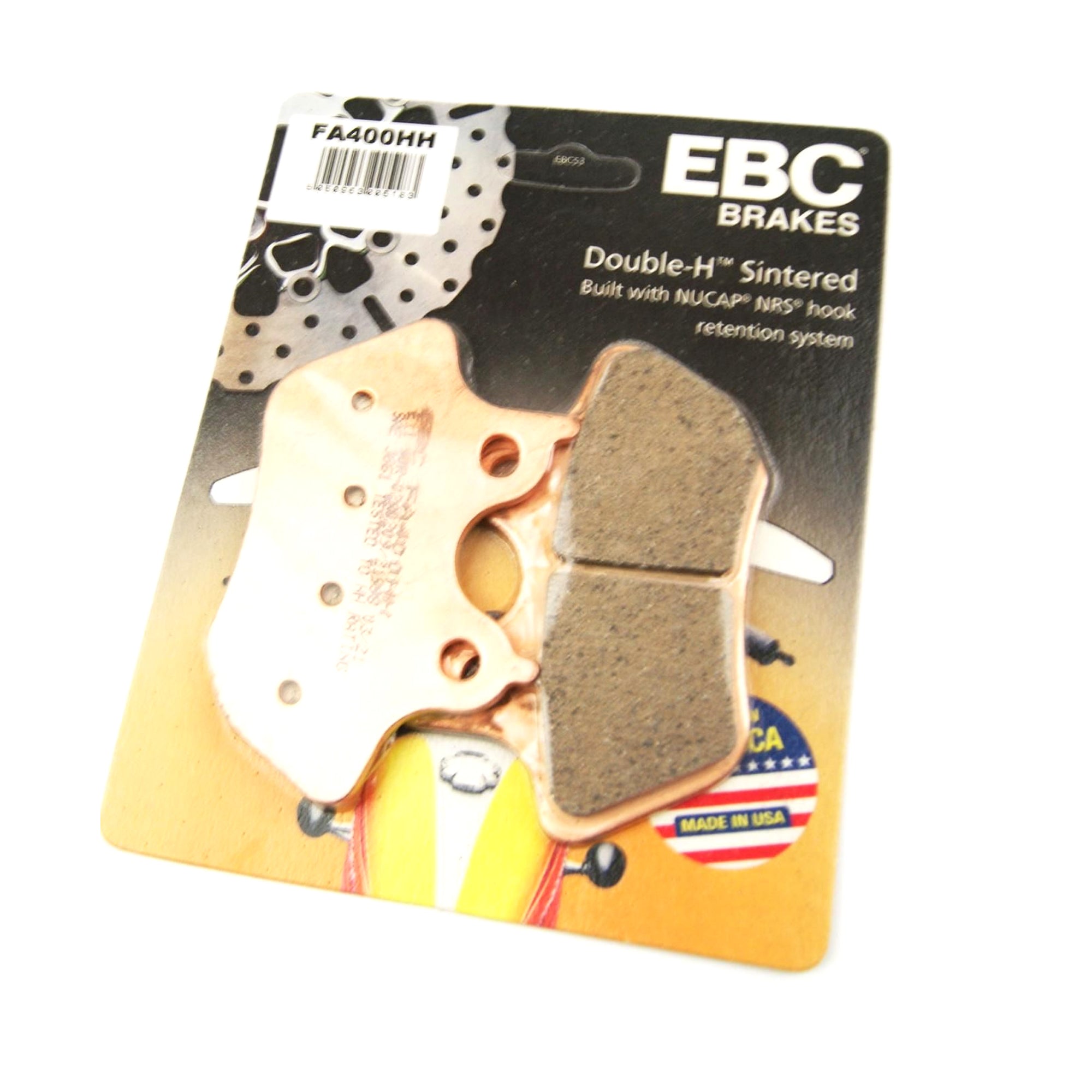 BRAKE PADS SINTERED METAL, EBC FA400HH HARLEY DAVIDSON