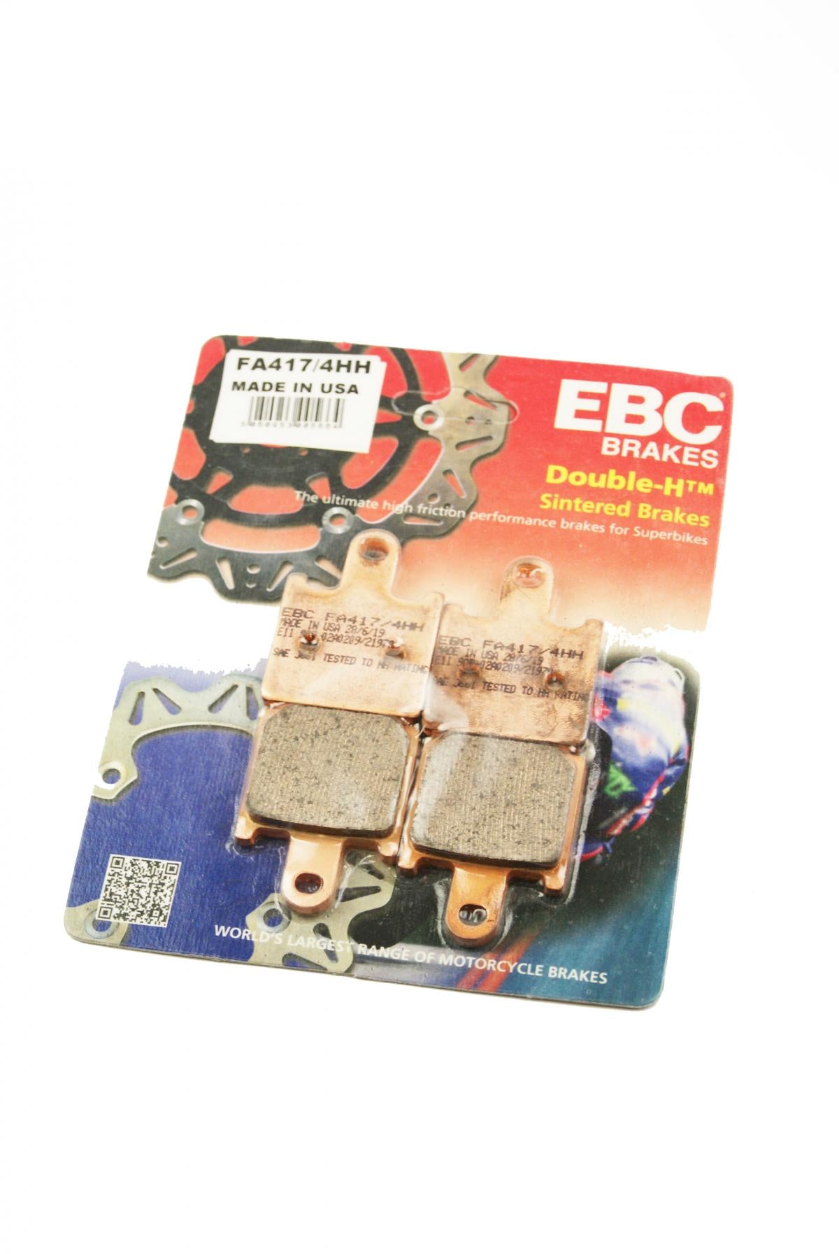 BRAKE PADS SINTERED METAL 4pcs, EBC FA417/4HH (VD444)