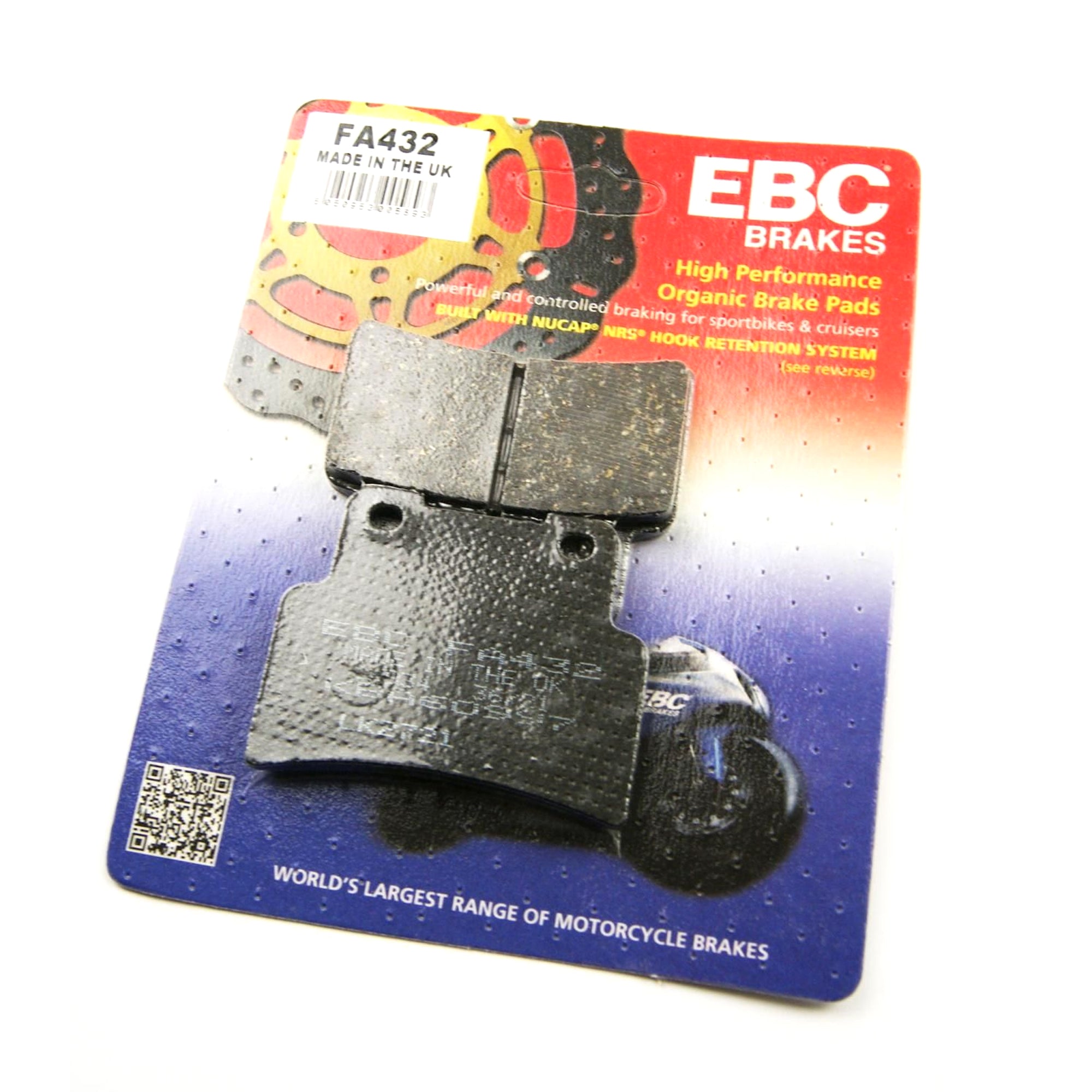 BRAKE PADS Kevlar organic, EBC FA432