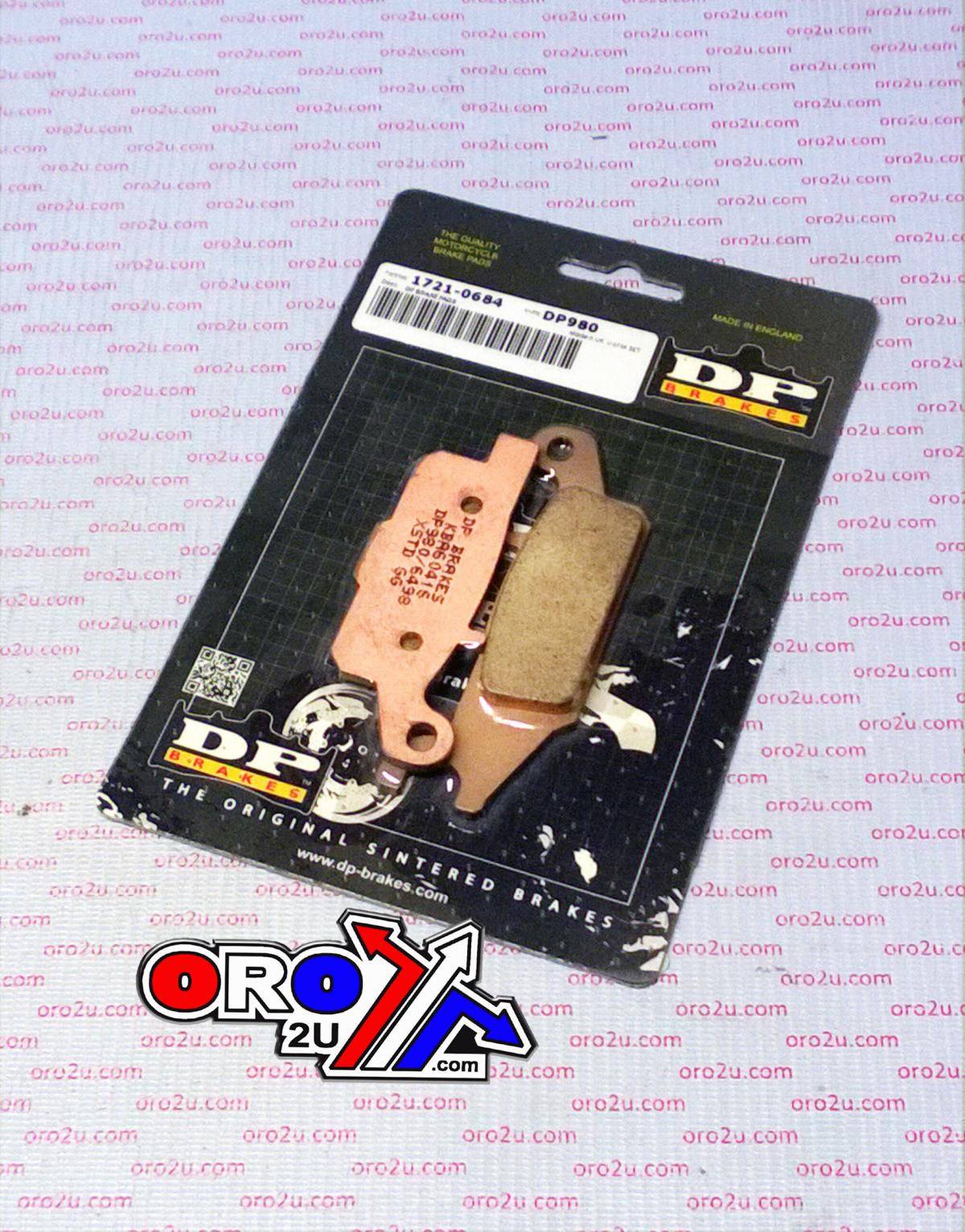 BRAKE PADS DP BRAKES HARD, DP980 BRAKES Premium Sintered, 39-444