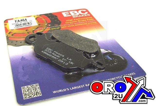 BRAKE PADS STD KEVLAR ORGANIC, EBC FA464 YAMAHA