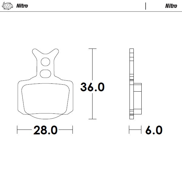 BRAKE PADS SINTERED NITRO, MOTO-MASTER 82821