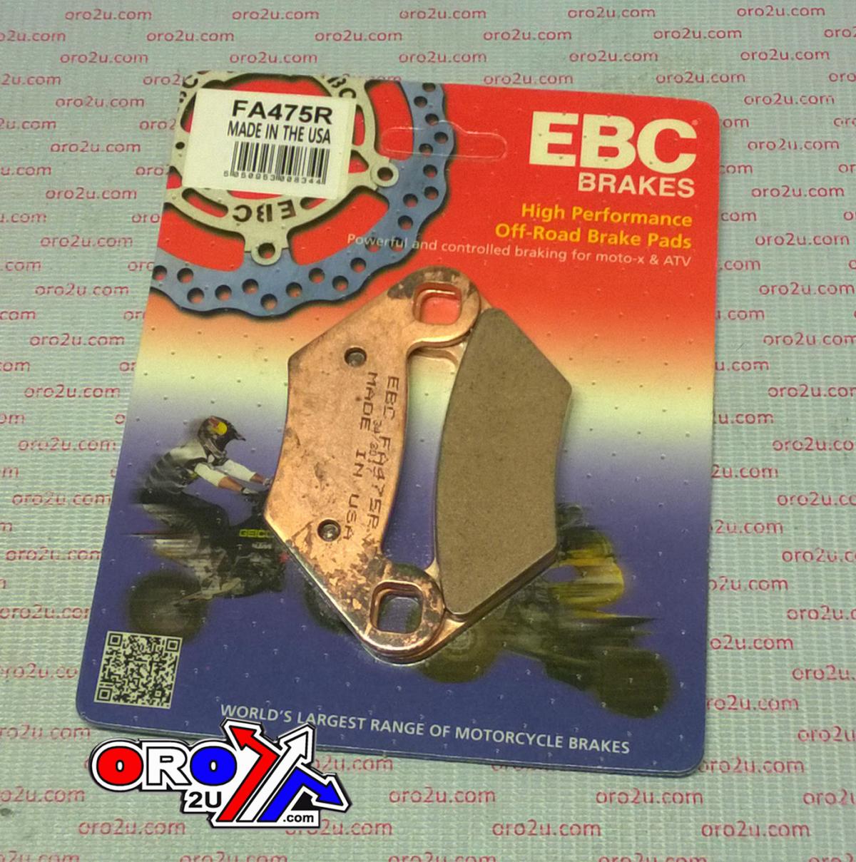 BRAKE PADS SINTERED METAL, EBC FA475R
