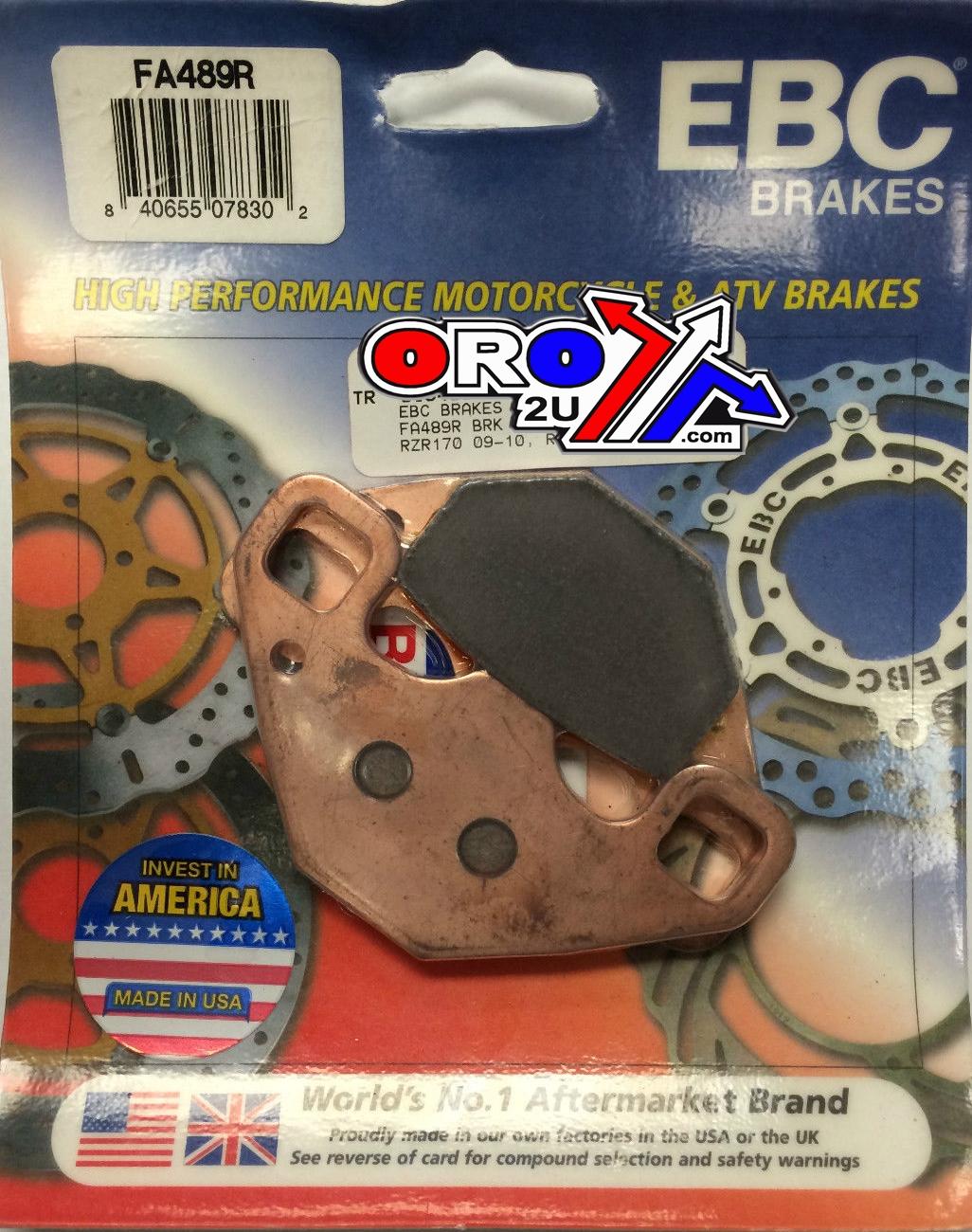 BRAKE PADS SINTERED FA489R EBC 39-489